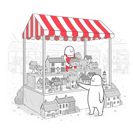 Property market illustration - Homemove platform