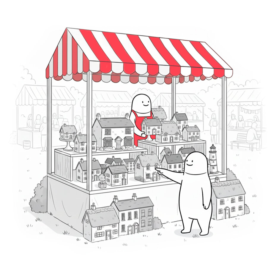 Property market illustration - Homemove platform