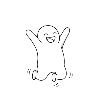 Jumping homie illustration